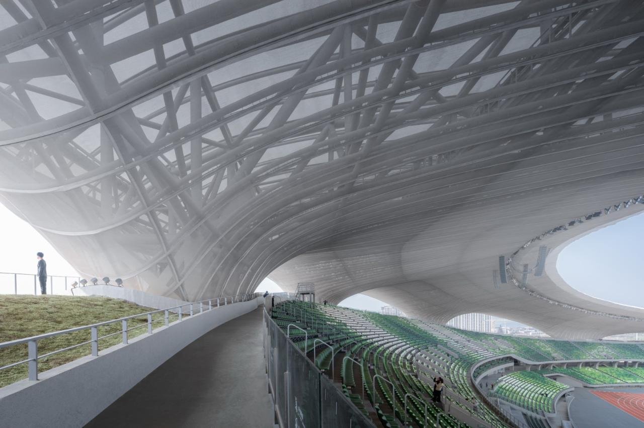 BIM建筑|全球最大覆土建筑群设计:“消失的体育场”/ MAD马岩松 BIM建筑|全球最大覆土建筑群设计:“消失的体育场”/ MAD马岩松