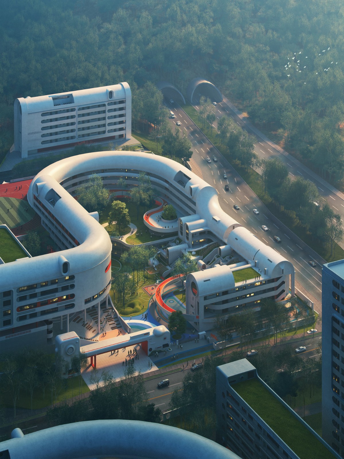 BIM建筑|未来者校园:西部(重庆)科学城未来校园国际竞赛 / 王俊宝DIKA BIM建筑|未来者校园:西部(重庆)科学城未来校园国际竞赛 / 王俊宝DIKA