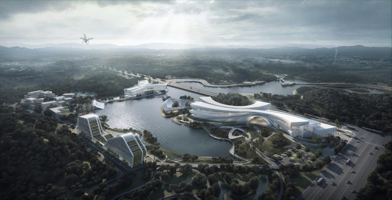 BIM建筑|建筑融于自然:眉山东部新城三中心一基地 / 大陆建筑设计 BIM建筑|建筑融于自然:眉山东部新城三中心一基地 / 大陆建筑设计