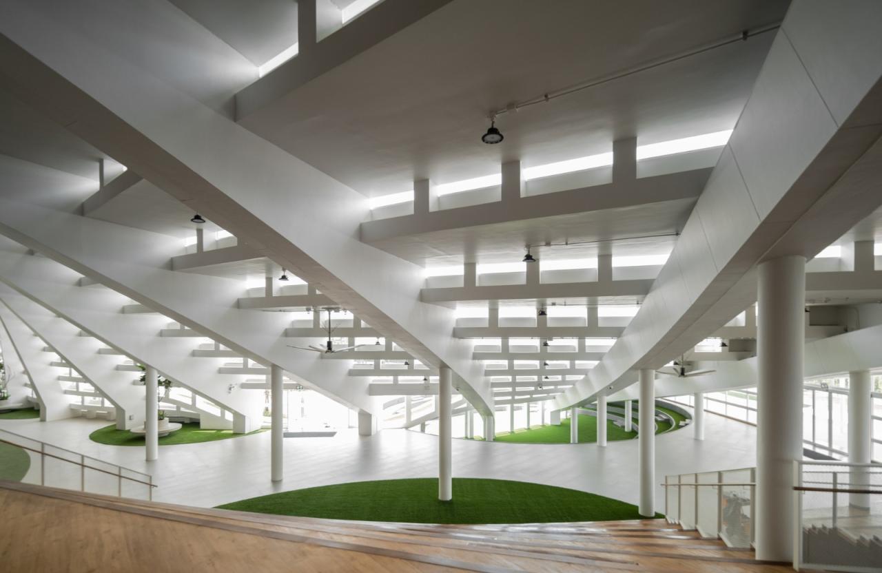 BIM建筑|扇形展开,泰国吞武里校园 SISB / Plan Architect BIM建筑|扇形展开,泰国吞武里校园 SISB / Plan Architect
