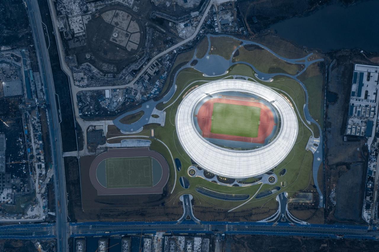 BIM建筑|全球最大覆土建筑群设计:“消失的体育场”/ MAD马岩松 BIM建筑|全球最大覆土建筑群设计:“消失的体育场”/ MAD马岩松