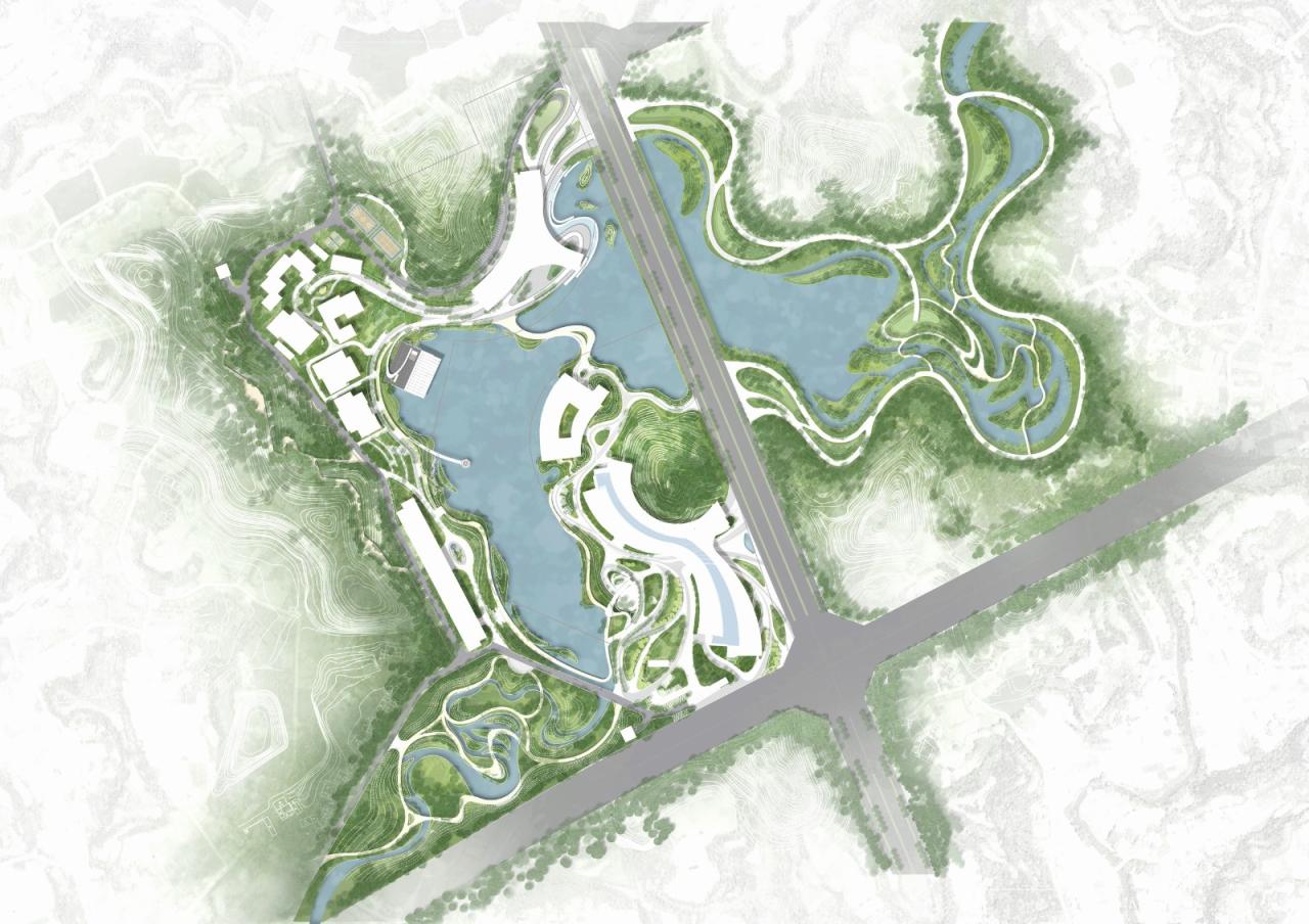 BIM建筑|建筑融于自然:眉山东部新城三中心一基地 / 大陆建筑设计 BIM建筑|建筑融于自然:眉山东部新城三中心一基地 / 大陆建筑设计