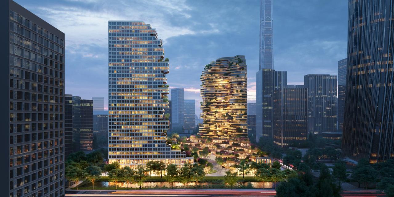 BIM建筑|高空峡谷:南京绿洲大厦 / MVRDV 中标 BIM建筑|高空峡谷:南京绿洲大厦 / MVRDV 中标