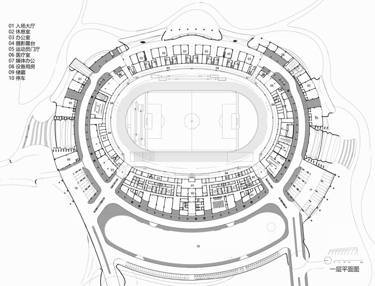 BIM建筑|全球最大覆土建筑群设计:“消失的体育场”/ MAD马岩松 BIM建筑|全球最大覆土建筑群设计:“消失的体育场”/ MAD马岩松