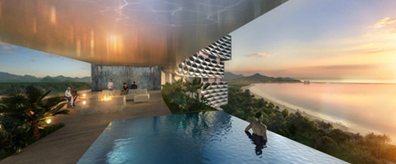 BIM建筑|奥雷·舍人在三亚设计带空中花园的地平线酒店 BIM建筑|奥雷·舍人在三亚设计带空中花园的地平线酒店