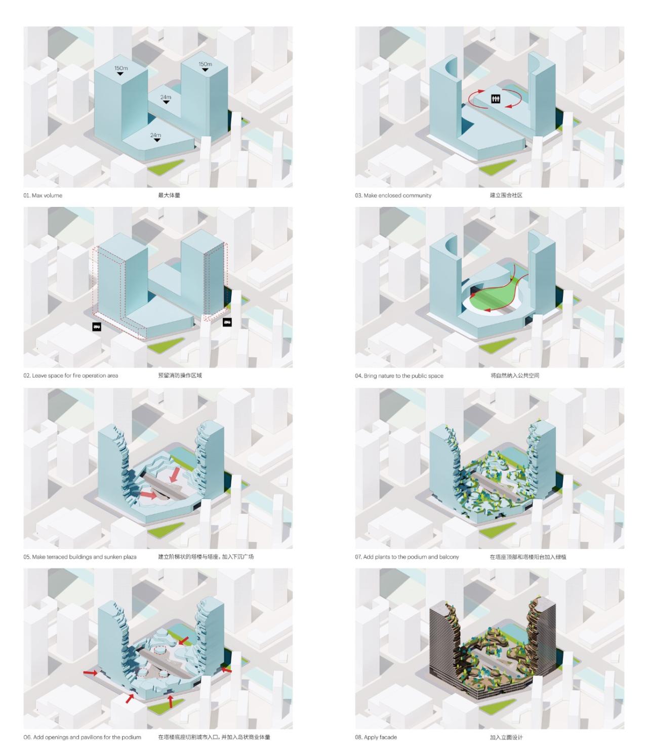 BIM建筑|高空峡谷:南京绿洲大厦 / MVRDV 中标 BIM建筑|高空峡谷:南京绿洲大厦 / MVRDV 中标