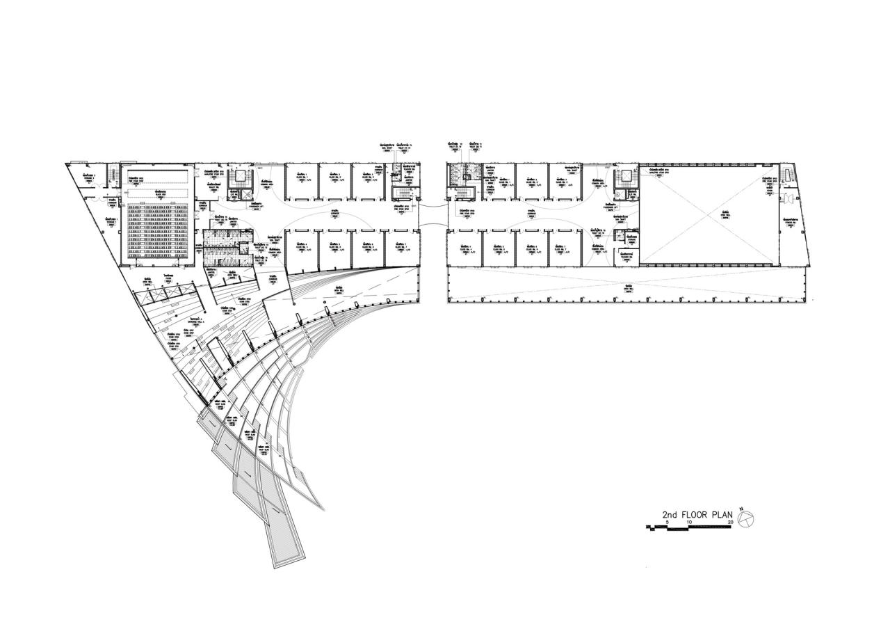 BIM建筑|扇形展开,泰国吞武里校园 SISB / Plan Architect BIM建筑|扇形展开,泰国吞武里校园 SISB / Plan Architect