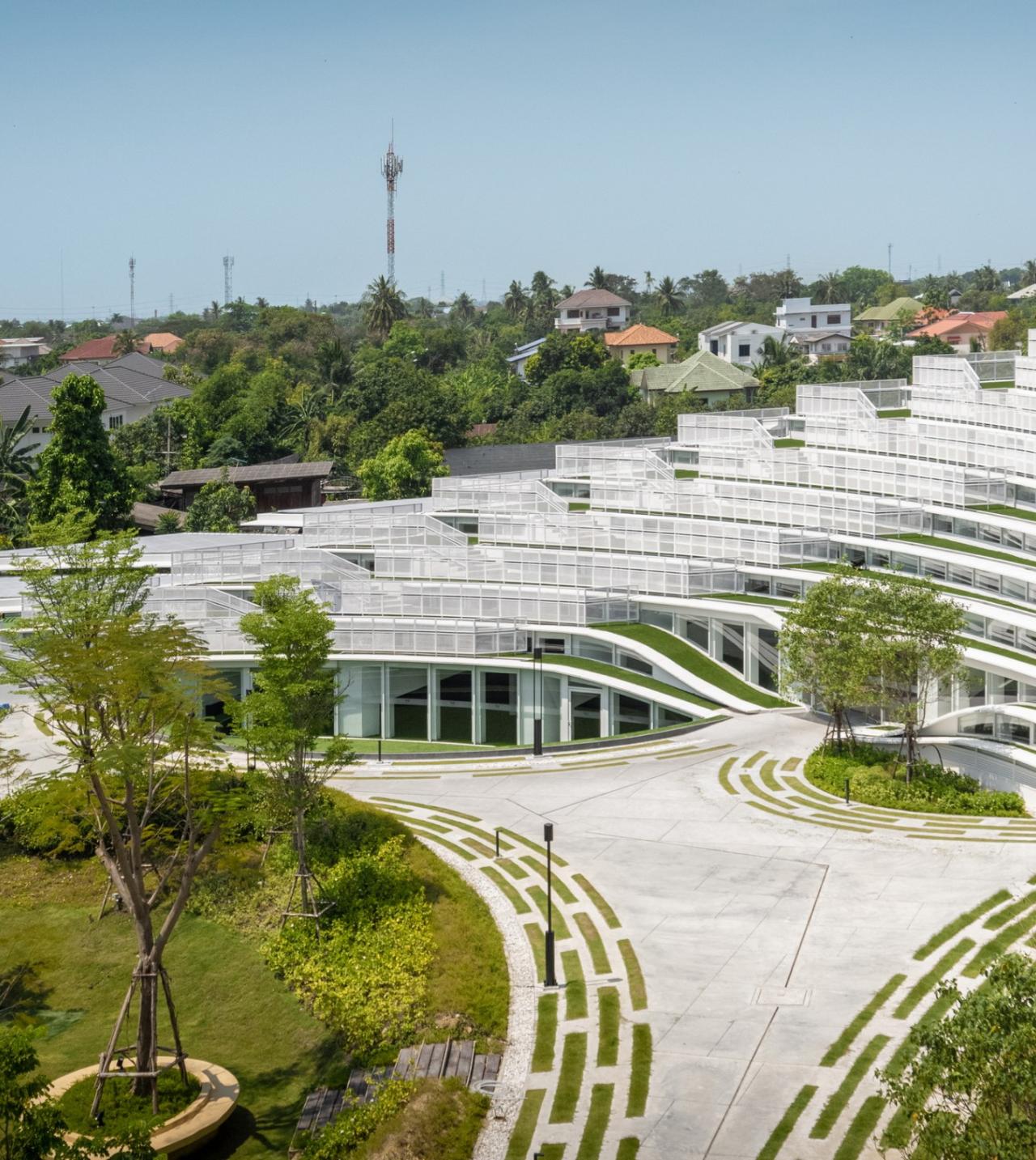 BIM建筑|扇形展开,泰国吞武里校园 SISB / Plan Architect BIM建筑|扇形展开,泰国吞武里校园 SISB / Plan Architect