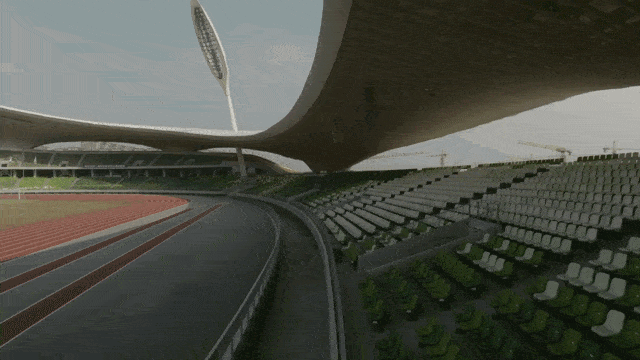 BIM建筑|全球最大覆土建筑群设计:“消失的体育场”/ MAD马岩松 BIM建筑|全球最大覆土建筑群设计:“消失的体育场”/ MAD马岩松