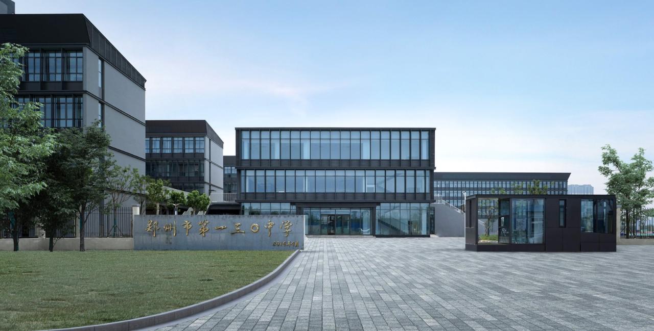 BIM建筑|郑州航空港第八安置区配套中学暨郑州第130中学 / 上海联创设计集团 BIM建筑|郑州航空港第八安置区配套中学暨郑州第130中学 / 上海联创设计集团