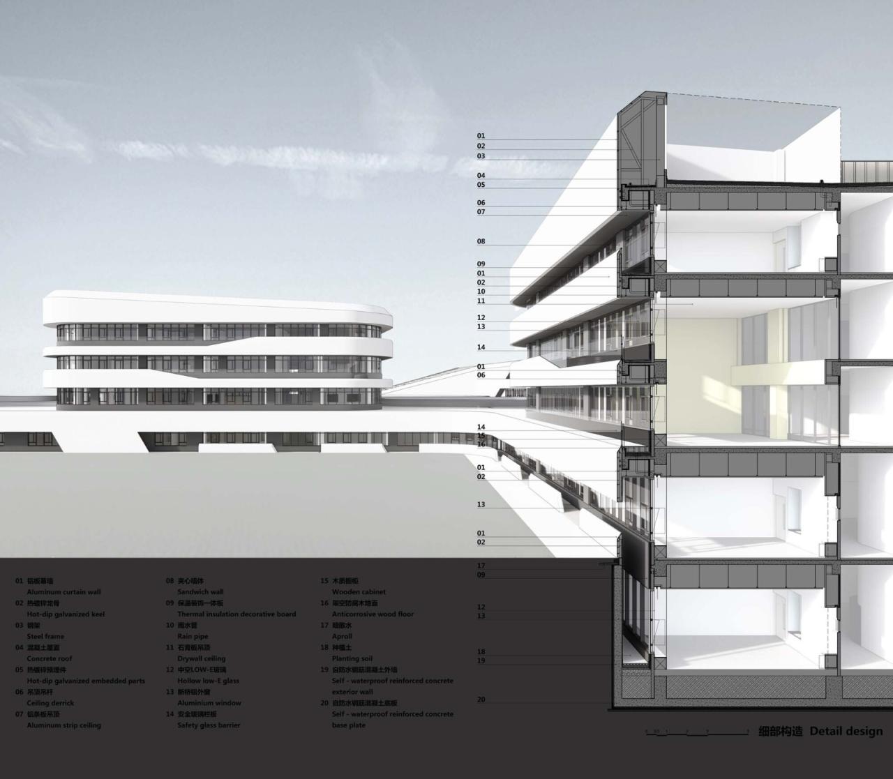 BIM建筑|清华大学附属中学广华学校 / 北京市建筑设计研究院 BIM建筑|清华大学附属中学广华学校 / 北京市建筑设计研究院