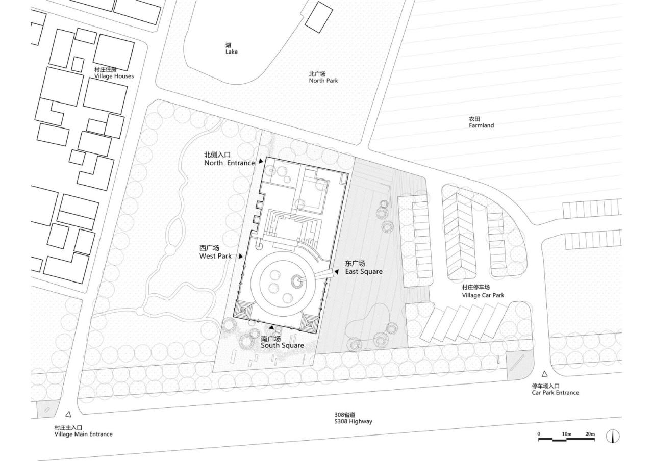 BIM建筑|云寨村社区活动中心 / 清华大学建筑设计研究院 BIM建筑|云寨村社区活动中心 / 清华大学建筑设计研究院