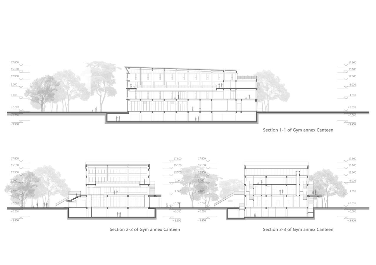 BIM建筑|郑州航空港第八安置区配套中学暨郑州第130中学 / 上海联创设计集团 BIM建筑|郑州航空港第八安置区配套中学暨郑州第130中学 / 上海联创设计集团