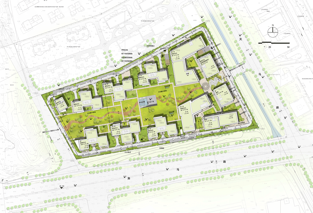 BIM建筑|南京紫金山麓首个AI人工智能产业载体 / 三益中国 BIM建筑|南京紫金山麓首个AI人工智能产业载体 / 三益中国