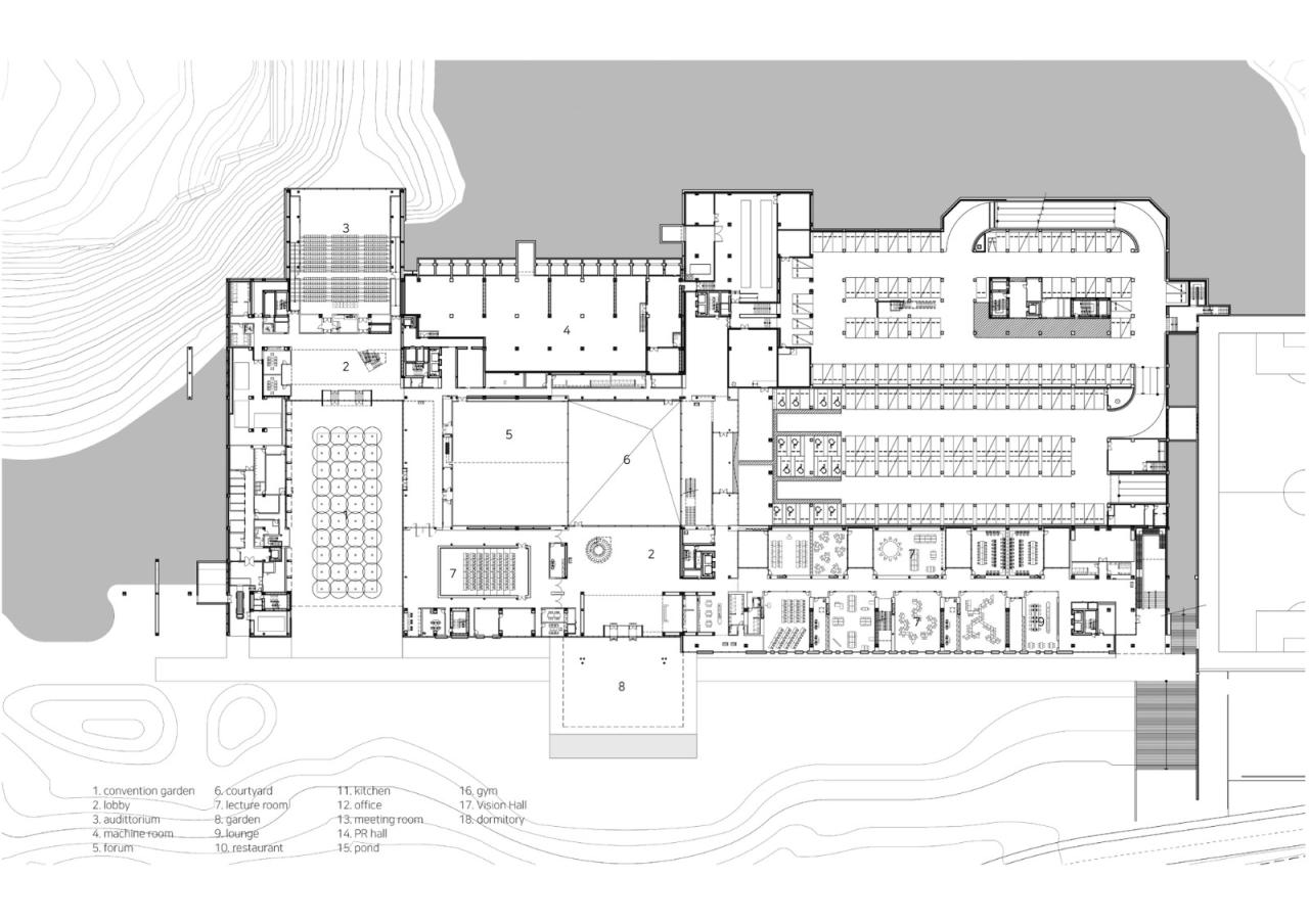 BIM建筑|韩国现代集团全球合作伙伴中心+庆州大学校园区 / Hyunjun Mihn + mp_art architects BIM建筑|韩国现代集团全球合作伙伴中心+庆州大学校园区 / Hyunjun Mihn + mp_art architects