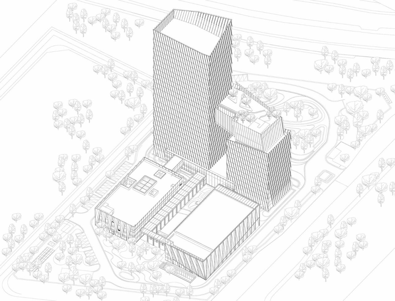 BIM建筑|巨石科技大厦 / 栖城设计 BIM建筑|巨石科技大厦 / 栖城设计