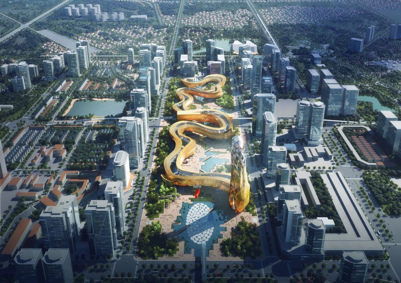 BIM建筑|最长建筑,河内龙塔方案公布 / Dewan Architects + Engineers BIM建筑|最长建筑,河内龙塔方案公布 / Dewan Architects + Engineers