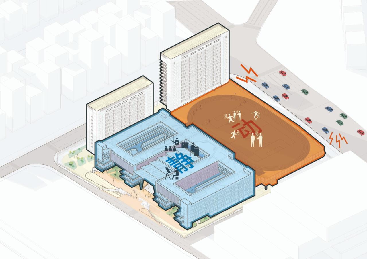 BIM建筑|深圳市红山中学 / 华阳国际设计 BIM建筑|深圳市红山中学 / 华阳国际设计