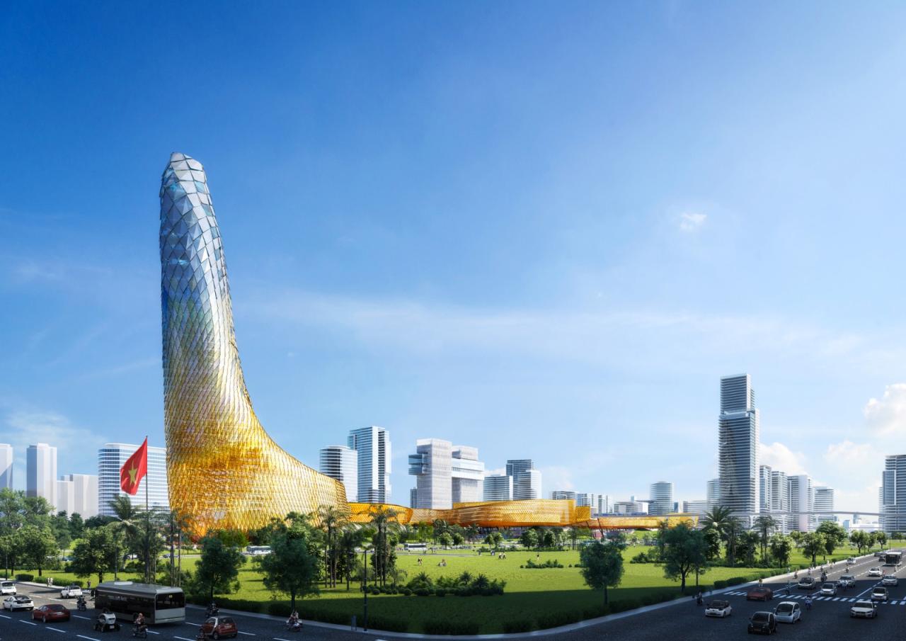 BIM建筑|最长建筑,河内龙塔方案公布 / Dewan Architects + Engineers BIM建筑|最长建筑,河内龙塔方案公布 / Dewan Architects + Engineers