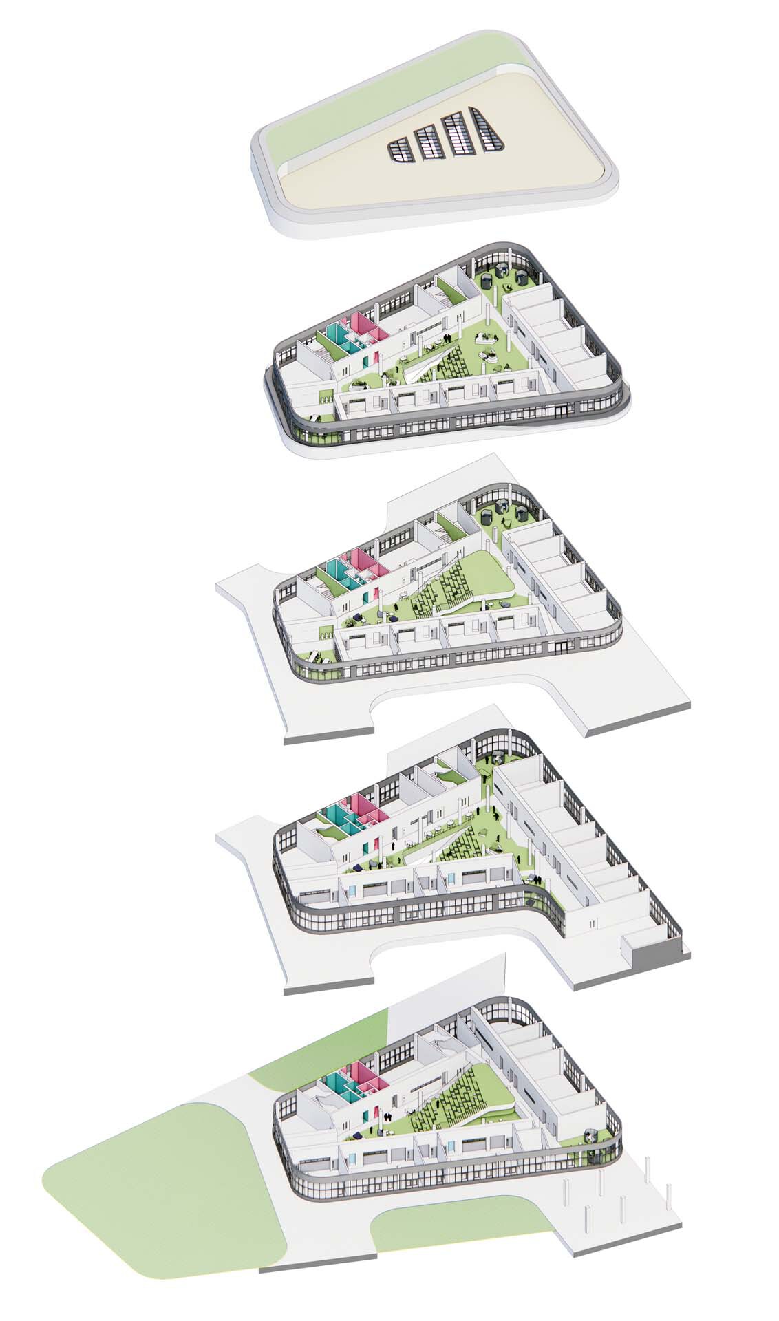 BIM建筑|清华大学附属中学广华学校 / 北京市建筑设计研究院 BIM建筑|清华大学附属中学广华学校 / 北京市建筑设计研究院