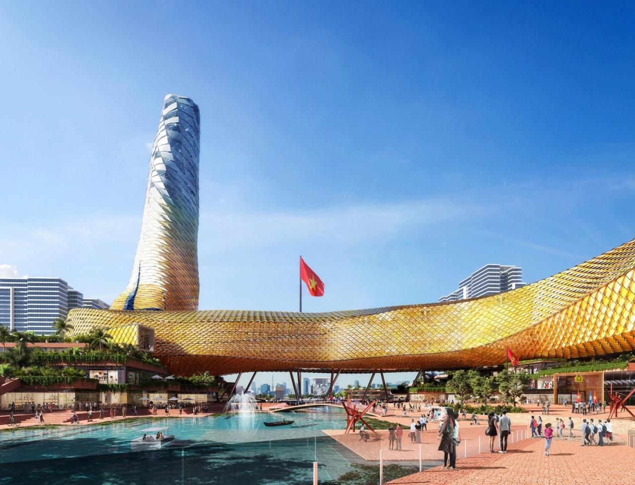 BIM建筑|最长建筑,河内龙塔方案公布 / Dewan Architects + Engineers BIM建筑|最长建筑,河内龙塔方案公布 / Dewan Architects + Engineers