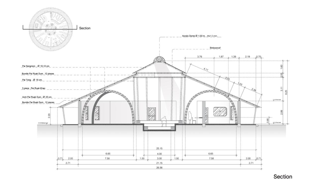 BIM建筑|竹结构建筑,Panyaden 中学图书馆 / Chiangmai Life Architects BIM建筑|竹结构建筑,Panyaden 中学图书馆 / Chiangmai Life Architects