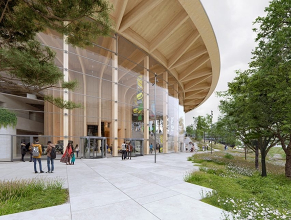 BIM建筑|亨宁·拉森为沃尔沃体验中心设计树状木材建筑 BIM建筑|亨宁·拉森为沃尔沃体验中心设计树状木材建筑
