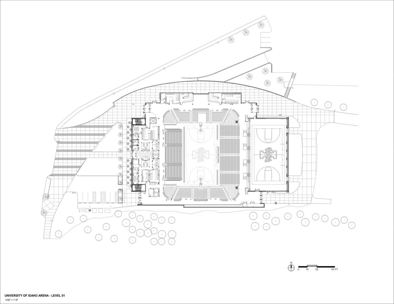 BIM建筑|爱达荷大学中央信用合作社体育馆 / Opsis Architecture BIM建筑|爱达荷大学中央信用合作社体育馆 / Opsis Architecture