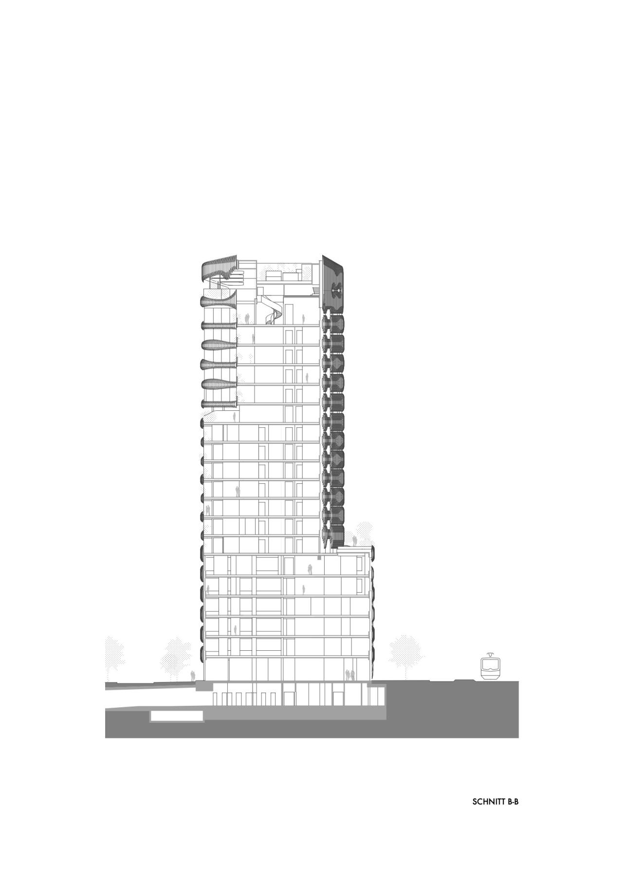 BIM建筑|RKM740“拉链” 塔楼 / J. Mayer H. Architects BIM建筑|RKM740“拉链” 塔楼 / J. Mayer H. Architects