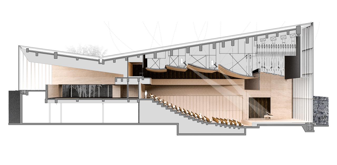 BIM建筑|雅达剧院:山林与舞台 / goa大象设计 BIM建筑|雅达剧院:山林与舞台 / goa大象设计