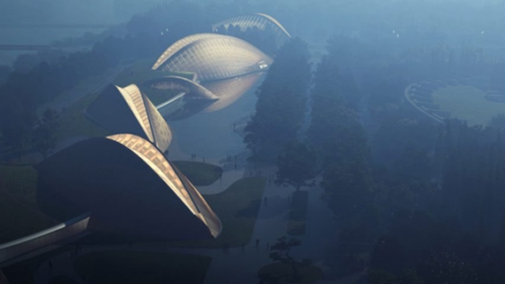 BIM建筑|MAD设计“三星堆眼睛”木制博物馆 BIM建筑|MAD设计“三星堆眼睛”木制博物馆