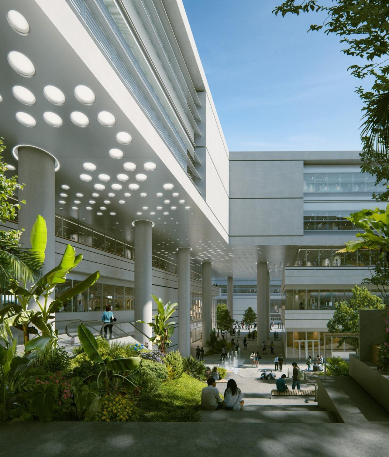BIM建筑|香港城市大学(东莞)校园,平行四边形网络 / HENN海茵建筑 BIM建筑|香港城市大学(东莞)校园,平行四边形网络 / HENN海茵建筑
