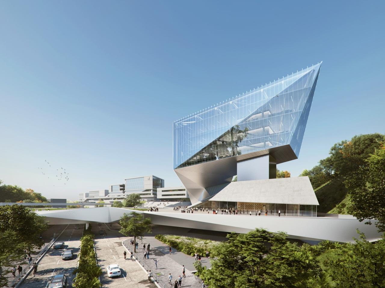 BIM建筑|香港城市大学(东莞)校园,平行四边形网络 / HENN海茵建筑 BIM建筑|香港城市大学(东莞)校园,平行四边形网络 / HENN海茵建筑