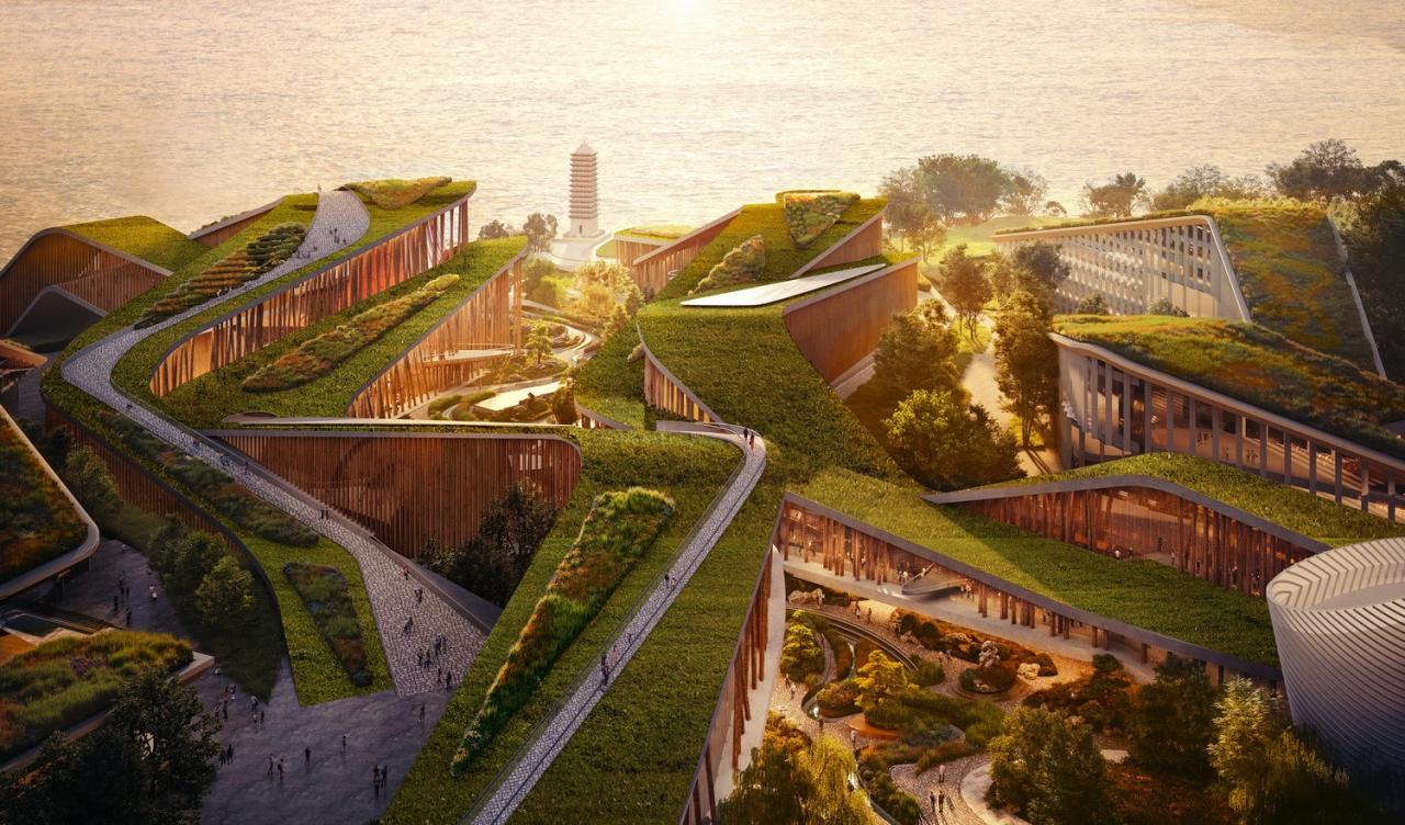 BIM建筑|延伸至岷江的‘峡谷建筑’,五粮·东方酒谷方案公布 / 奥雷·舍人 BIM建筑|延伸至岷江的‘峡谷建筑’,五粮·东方酒谷方案公布 / 奥雷·舍人