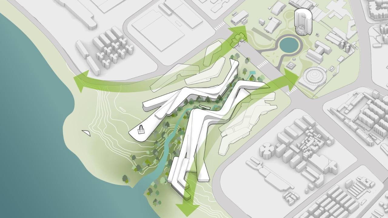 BIM建筑|延伸至岷江的‘峡谷建筑’,五粮·东方酒谷方案公布 / 奥雷·舍人 BIM建筑|延伸至岷江的‘峡谷建筑’,五粮·东方酒谷方案公布 / 奥雷·舍人