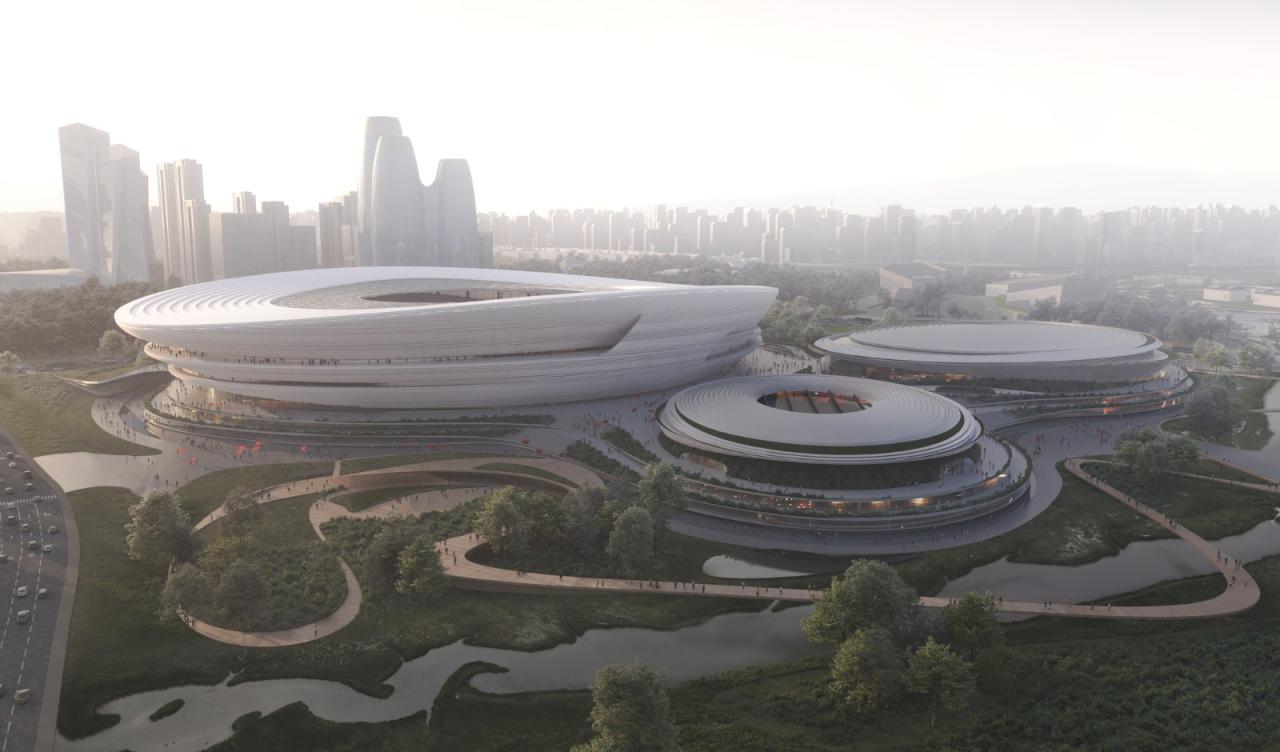 BIM建筑|层层百叶,扎哈事务所赢‘杭州未来科技文化中心国际体育中心’ BIM建筑|层层百叶,扎哈事务所赢‘杭州未来科技文化中心国际体育中心’