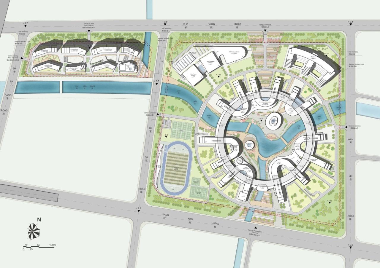 BIM建筑|西交利物浦大学太仓校区 / HPP Architects BIM建筑|西交利物浦大学太仓校区 / HPP Architects