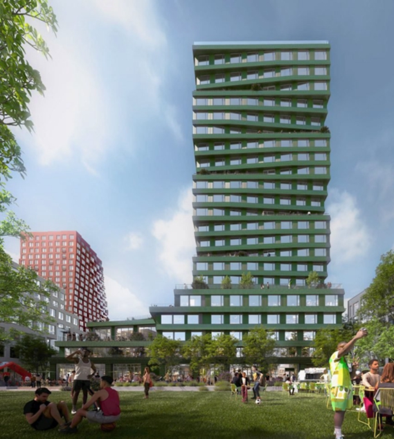 BIM建筑|甘工作室的釉面陶瓷摩天大楼开工 BIM建筑|甘工作室的釉面陶瓷摩天大楼开工
