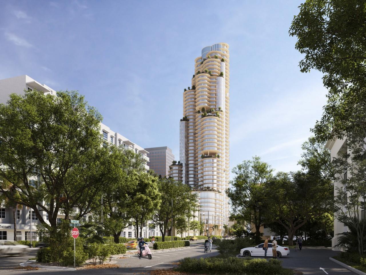 BIM建筑|堆叠圆柱,南佛罗里达综合塔楼方案 / ODA BIM建筑|堆叠圆柱,南佛罗里达综合塔楼方案 / ODA