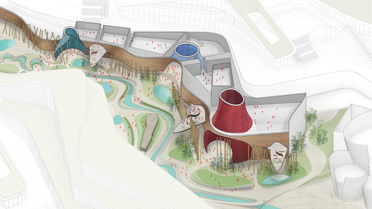 BIM建筑|延伸至岷江的‘峡谷建筑’,五粮·东方酒谷方案公布 / 奥雷·舍人 BIM建筑|延伸至岷江的‘峡谷建筑’,五粮·东方酒谷方案公布 / 奥雷·舍人