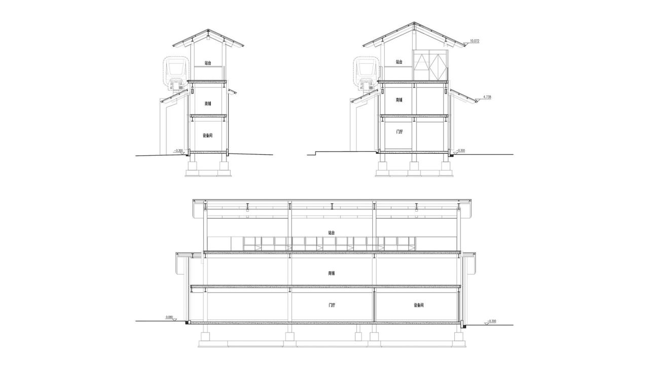 BIM建筑|曲江旅游观光轻轨站点改造提升 / 上海秉仁建筑师事务所 BIM建筑|曲江旅游观光轻轨站点改造提升 / 上海秉仁建筑师事务所