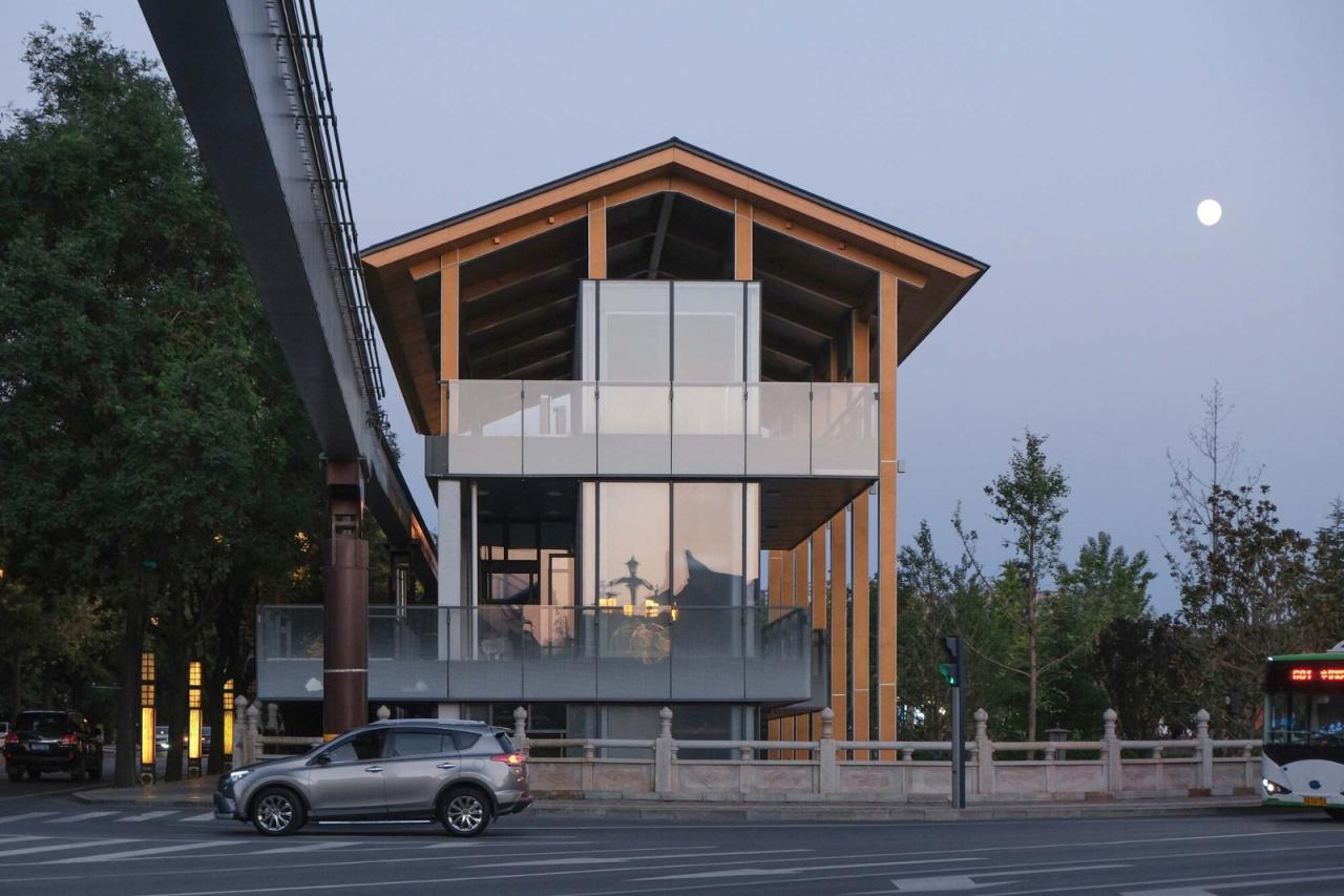 BIM建筑|曲江旅游观光轻轨站点改造提升 / 上海秉仁建筑师事务所 BIM建筑|曲江旅游观光轻轨站点改造提升 / 上海秉仁建筑师事务所