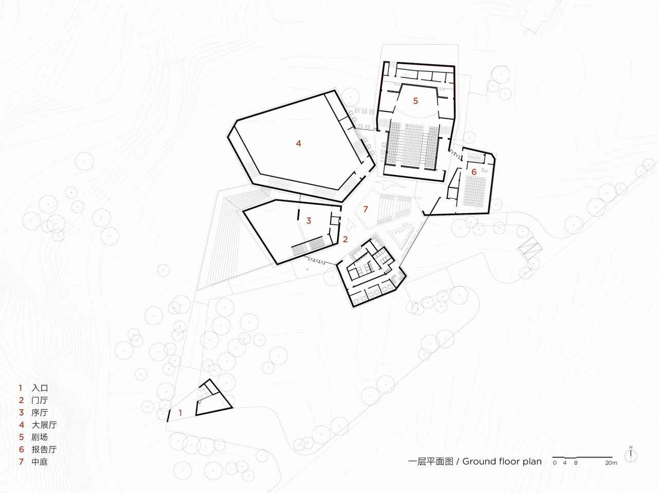 BIM建筑|红色石阵,云南东风韵艺术中心 / 孟凡浩 BIM建筑|红色石阵,云南东风韵艺术中心 / 孟凡浩