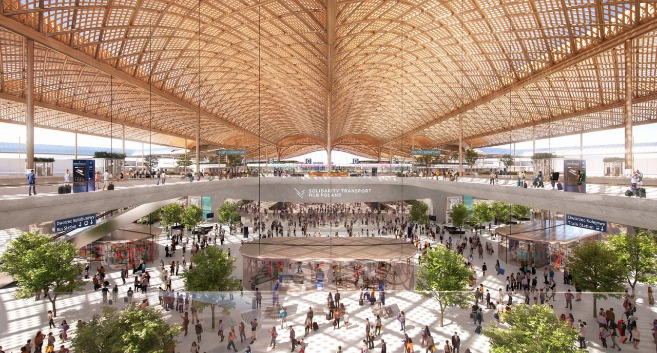 BIM建筑|波兰 CPK 机场竞赛:编织感方案 / 福斯特建筑事务所获胜 BIM建筑|波兰 CPK 机场竞赛:编织感方案 / 福斯特建筑事务所获胜