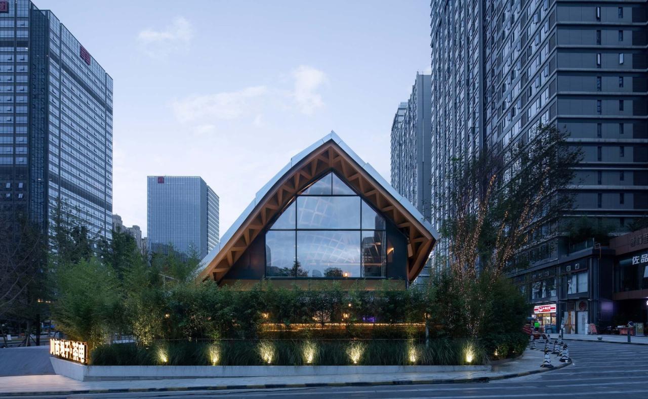 BIM建筑|交子大道木屋顶餐厅 / 致野建筑 BIM建筑|交子大道木屋顶餐厅 / 致野建筑