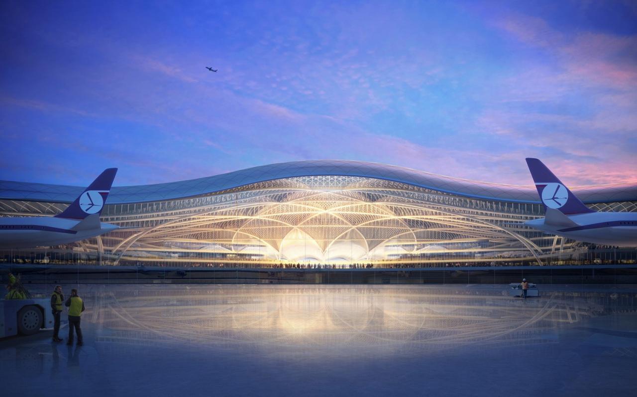 BIM建筑|波兰 CPK 机场竞赛:编织感方案 / 福斯特建筑事务所获胜 BIM建筑|波兰 CPK 机场竞赛:编织感方案 / 福斯特建筑事务所获胜