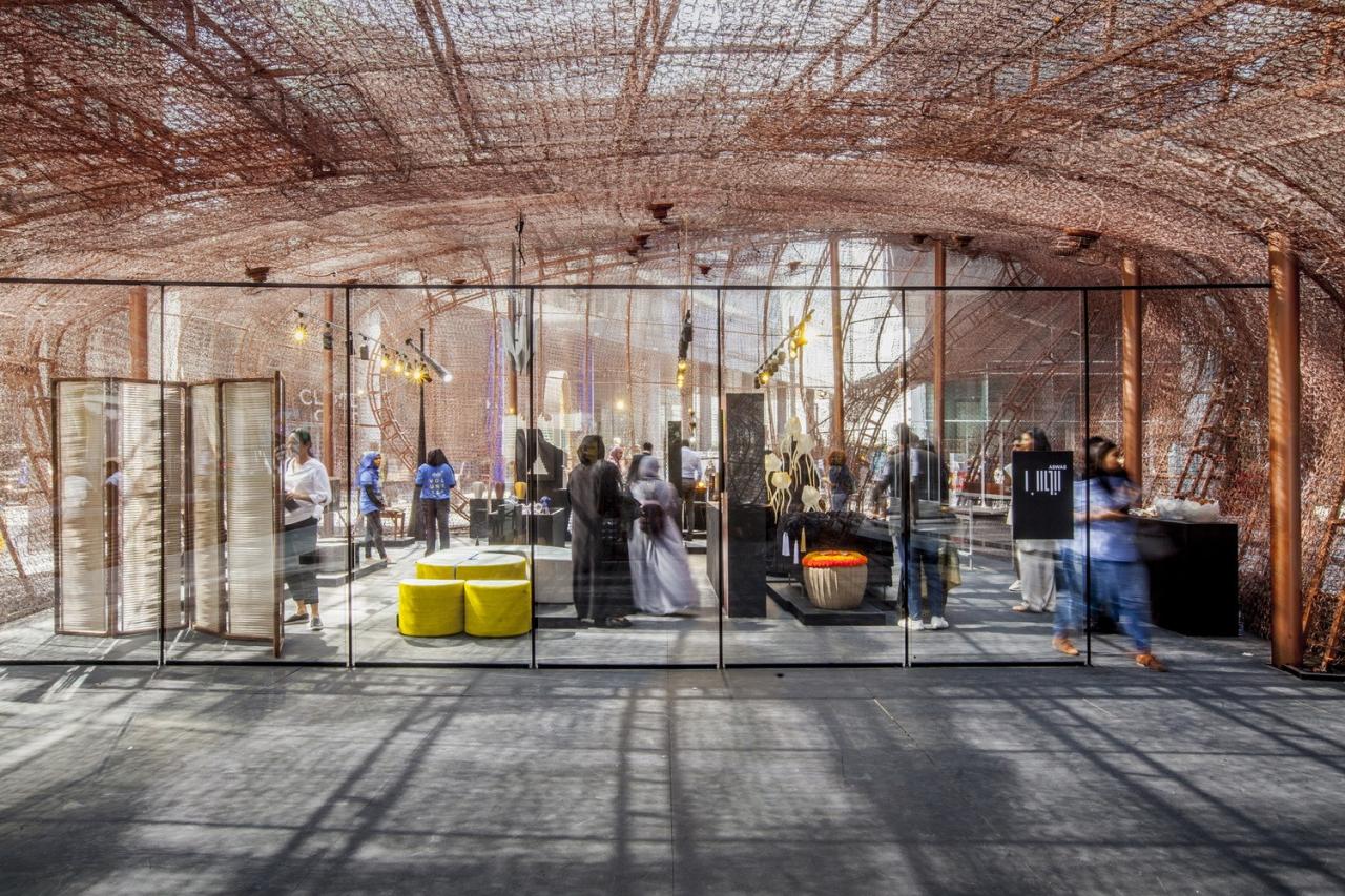 BIM建筑|Abwab 2017:从可回收床垫弹簧到奢华展馆 / Fahed + Architects BIM建筑|Abwab 2017:从可回收床垫弹簧到奢华展馆 / Fahed + Architects