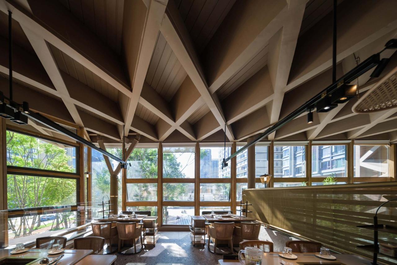 BIM建筑|交子大道木屋顶餐厅 / 致野建筑 BIM建筑|交子大道木屋顶餐厅 / 致野建筑