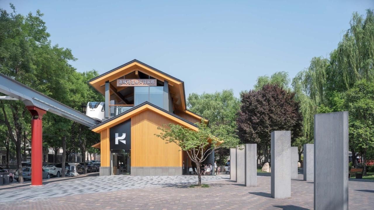 BIM建筑|曲江旅游观光轻轨站点改造提升 / 上海秉仁建筑师事务所 BIM建筑|曲江旅游观光轻轨站点改造提升 / 上海秉仁建筑师事务所