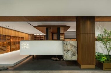BIM建筑|一种材料与当代建构的情绪平衡:本木展厅 / 蜂鸟设计-BIM建筑网